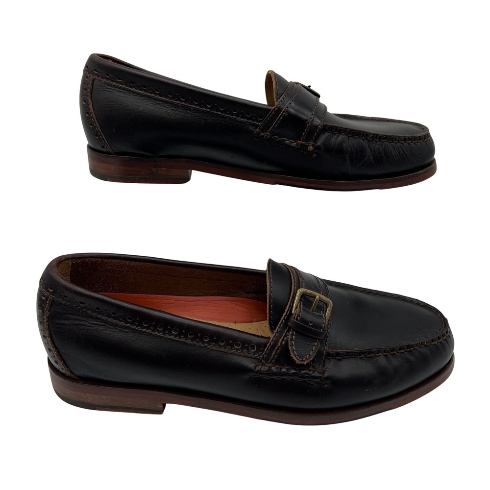 Cole Haan Grand OS Loafers Pinch Hand Sewn Buckle Loafers Men's 8 Leather Brogue